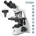 Euromex bScope 40X-1600X Binocular Compound Microscope w/ 5MP USB 3 Digital Camera & Plan IOS Objectives BS1152-PLIA-5M3